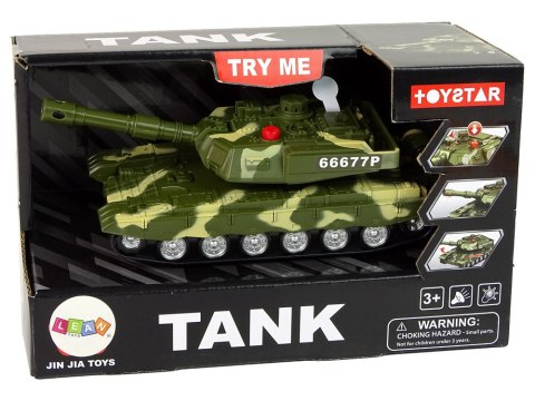 LEAN Toys Czołg Militarny Napęd Frykcyjny Dźwięk Światła