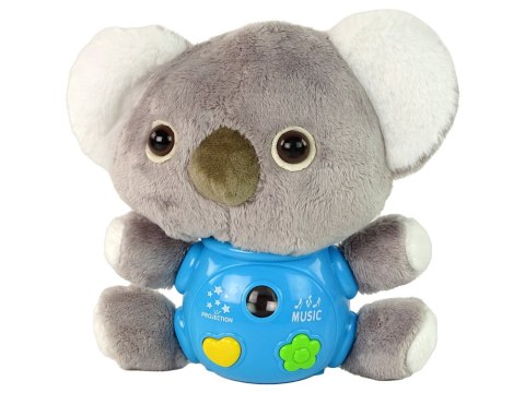 LEAN Toys Koala Projektor Dźwięki Zabawka Interaktywna Szara