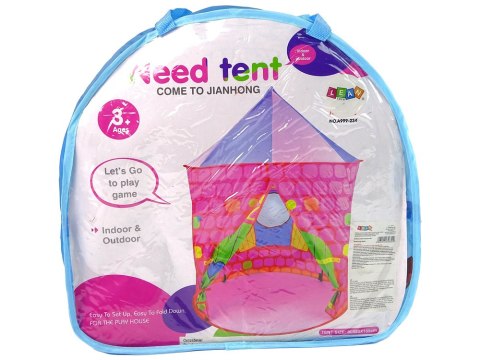 LEAN Toys Namiot Pałac Zamek Księżniczki Baza Dla Dzieci Różowy