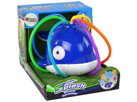 LEAN Toys Wieloryb Fontanna Wodna Niebieska Ogród