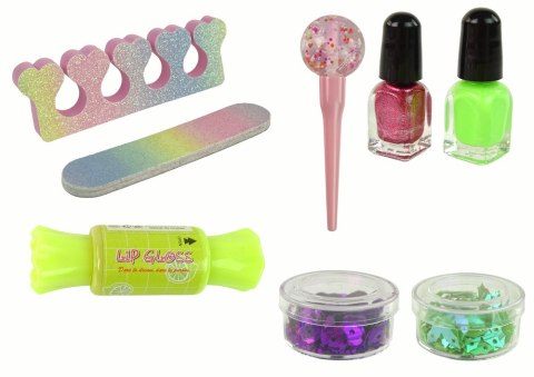 LEAN Toys Zestaw Do Makijażu Zdobienie Paznokci Cukierek