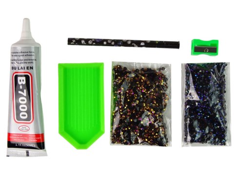 LEAN Toys Zestaw Jednorożec DIY Diamenty Kryształki Brązowy