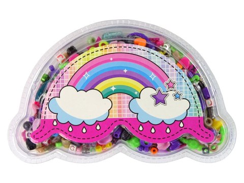 LEAN Toys Zestaw Kolorowych Koralików DIY Biżuteria