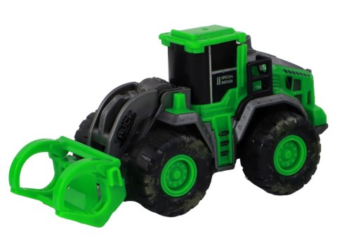 LEAN Toys Zestaw Pojazdów Farmerskich Zielone Traktory 4 Ele