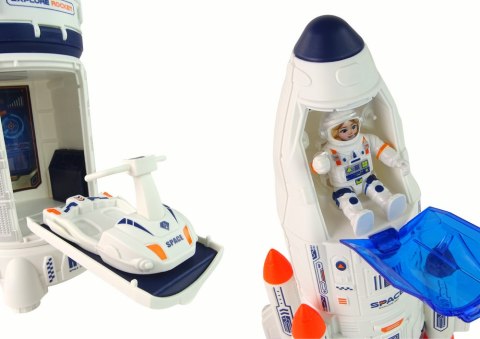 LEAN Toys Zestaw Rakieta Kosmos Statki Space Pojazdy Astronauci