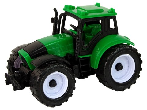 LEAN Toys Zestaw Traktorów Rolniczych Farma 4 Sztuki Kolorowe