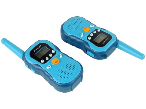 LEAN Toys Zestaw Walkie Talkies Krótkofalówki Dla Dzieci Niebieskie 2 Szt.