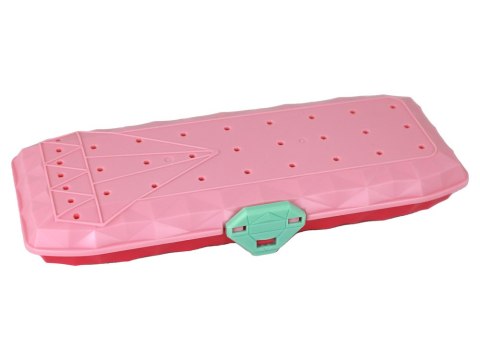 LEAN Toys Zestaw do Robienia Bransoletek Pudełko Różowe