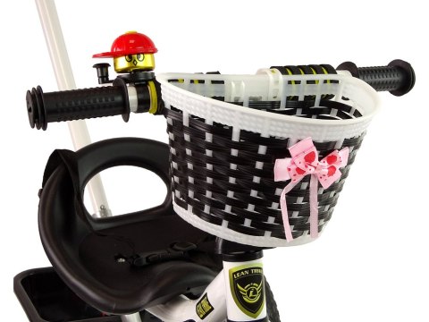 LEAN Trike Rower Trójkołowy PRO100 Czarny Koszyk Koła EVA