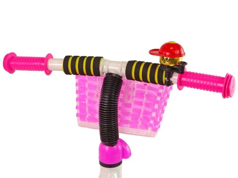 LEAN Trike Rower Trójkołowy PRO100 Różowy Koszyk Koła EVA