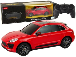 Rastar Auto R/C Porsche Macan Turbo 1:24 Rastar Czerwony