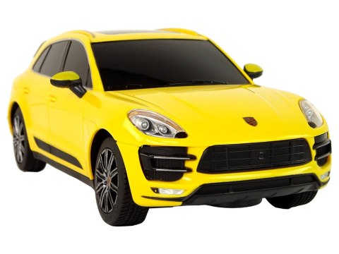 Rastar Auto R/C Porsche Macan Turbo 1:24 Rastar Żółty