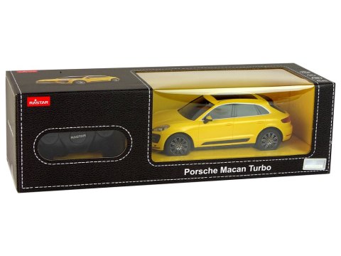 Rastar Auto R/C Porsche Macan Turbo 1:24 Rastar Żółty