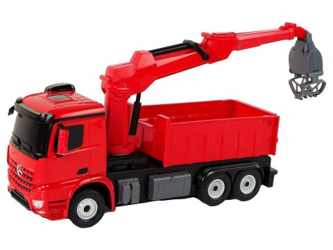 Rastar Ciężarówka z Chwytakiem Mercedes Rastar Czerwona