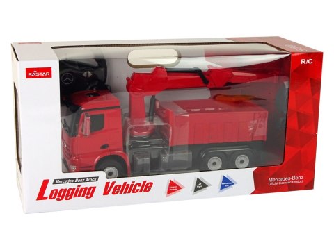 Rastar Ciężarówka z Chwytakiem Mercedes Rastar Czerwona