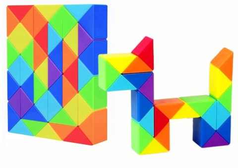 LEAN TOYS Gra Logiczna Magiczna Kostka Do Układania Wąż