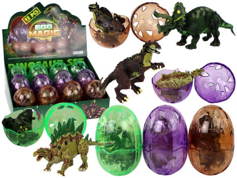 LEAN TOYS Jajo Figurka Dinozaura 3 Kolory 9 cm