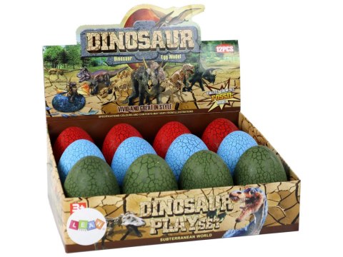 LEAN TOYS Jajo Figurka Dinozaura 3 Kolory 9cm