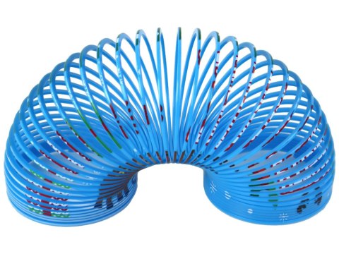 LEAN TOYS Kultowa Sprężyna Niebieska Motyw Świąteczny Relaksacyjna 6CM