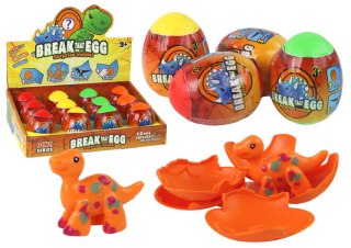 LEAN TOYS Magiczne Pękające Jajko Dinozaur W Skorupie 4 Kolory 6 cm