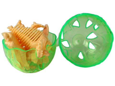 LEAN TOYS Otwierane Jajo Dinozaura Figurka Żółta 4 Kolory 9 cm