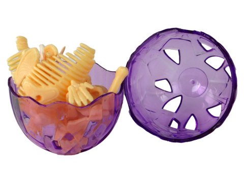 LEAN TOYS Otwierane Jajo Dinozaura Figurka Żółta 4 Kolory 9 cm