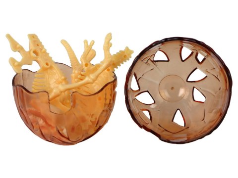 LEAN TOYS Otwierane Jajo Dinozaura Figurka Żółta 4 Kolory 9 cm