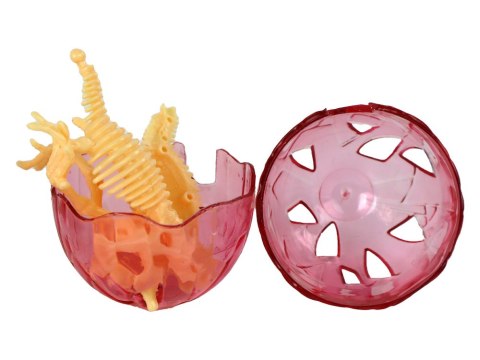 LEAN TOYS Otwierane Jajo Dinozaura Figurka Żółta 4 Kolory 9 cm