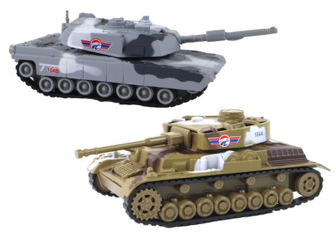 LEAN Toys Aluminiowy Czołg Z Napędem Frykcyjnym Różne Kolory