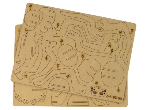 LEAN Toys Drewniane Puzzle Przestrzenne 3D Pająk Składanka Edukacyjna 31 Elementów