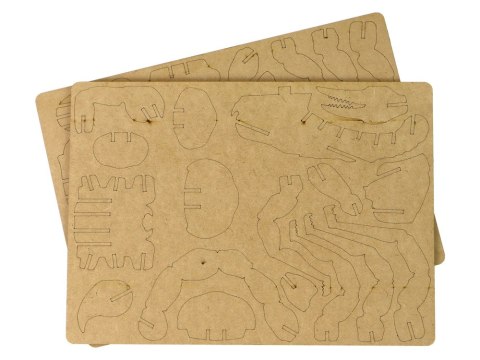LEAN Toys Drewniane Puzzle Przestrzenne 3D Skorpion Składanka Edukacyjna 35 Elementów