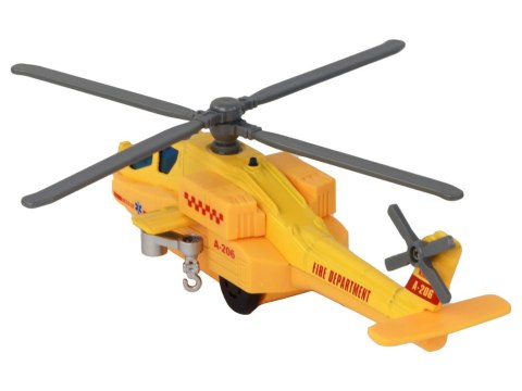 LEAN Toys Helikopter Śmigłowiec Aluminiowy Ratunkowy Z Napędem Mix Dźwięk Światła
