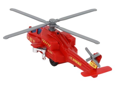 LEAN Toys Helikopter Śmigłowiec Aluminiowy Ratunkowy Z Napędem Mix Dźwięk Światła