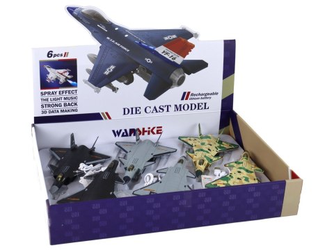 LEAN Toys Model Samolotu Na Akumulator Napęd Frykcyjny Ładowarka Para 3 Rodzaje