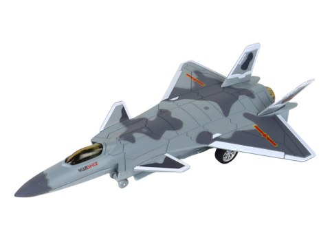 LEAN Toys Model Samolotu Z Napędem Frykcyjnym Czarny Szary