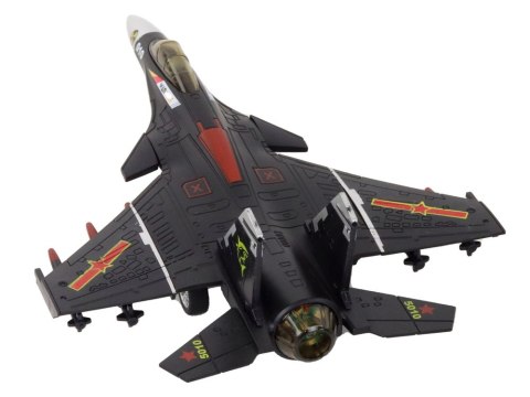 LEAN Toys Model Samolotu Z Napędem Frykcyjnym Szary Czarny lub Żółty