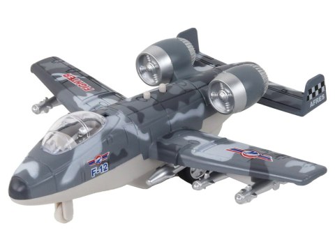LEAN Toys Myśliwiec Z Napędem Samolot Moro Wojskowy Odrzutowiec