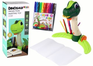 LEAN Toys Projektor do Rysowania Dinozaur Dźwięki Akcesoria