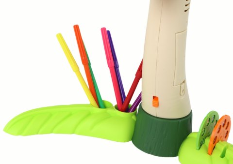 LEAN Toys Projektor do Rysowania Dinozaur Dźwięki Akcesoria