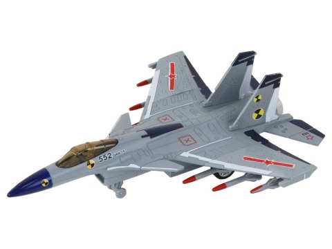 LEAN Toys Samolot Z Napędem Myśliwiec Mix Para Efekty Specjalne