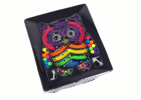 LEAN Toys Zestaw Do Robienia Biżuterii DIY Koraliki 3000 El. Sówka