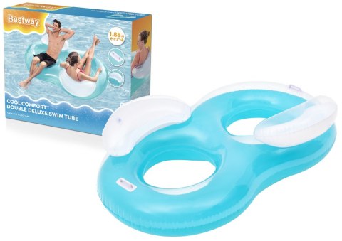 Bestway Dmuchane Koło Do Pływania Fotel Wodny Podwójny Bestway 43009