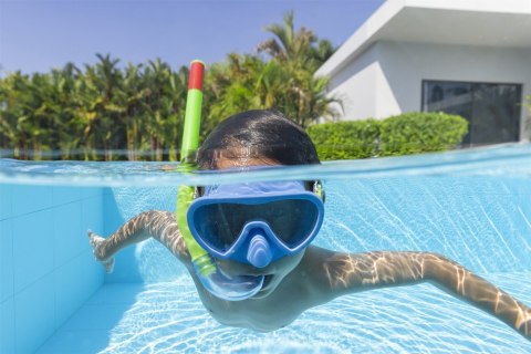 Bestway Maska z Rurką do Nurkowania Zielono- Niebieska Bestway 24036