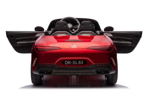 LEAN CARS Auto Na Akumulator Mercedes AMG SL63 Czerwony Lakierowany