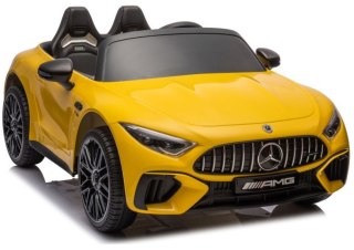 LEAN CARS Auto Na Akumulator Mercedes AMG SL63 Żółty Lakierowany