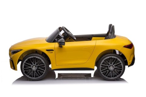 LEAN CARS Auto Na Akumulator Mercedes AMG SL63 Żółty Lakierowany