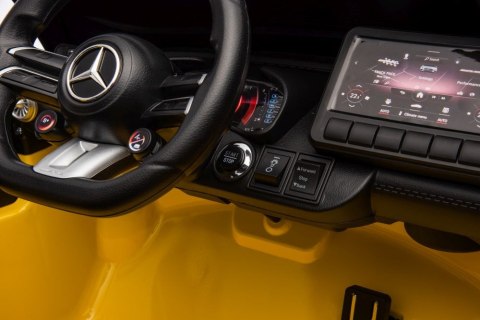 LEAN CARS Auto Na Akumulator Mercedes AMG SL63 Żółty Lakierowany