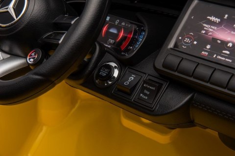 LEAN CARS Auto Na Akumulator Mercedes AMG SL63 Żółty Lakierowany