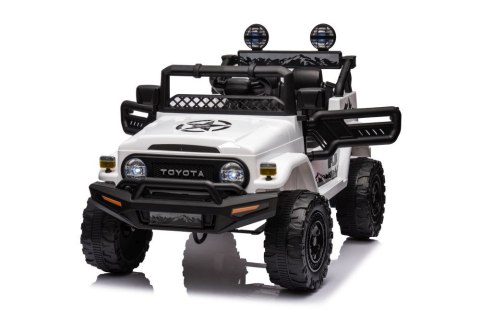 LEAN CARS Auto Na Akumulator Toyota FJ Biała 4x4