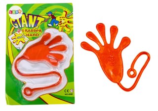 LEAN TOYS Lepka Rączka Łapka Elastyczna Glut Slime Pomarańczowa